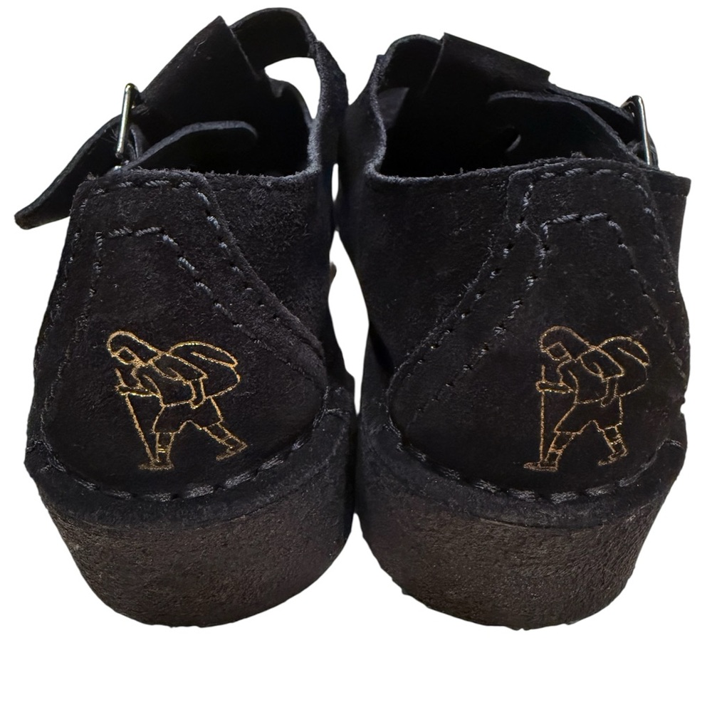 NWT! Clark’s Original Nomad T-bar Loafer in Black Suede Free People Style - Picture 7 of 8